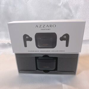Azzaro Parfum Wireless Earbuds, Black Bluetooth In-Ear, Stylish Design,Boxed,NEW
